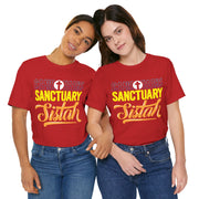 Sanctuary Sistah Unisex Tee, Shirt, T-shirt, Black History Month Gift, Afrocentric Clothing, African American Apparel