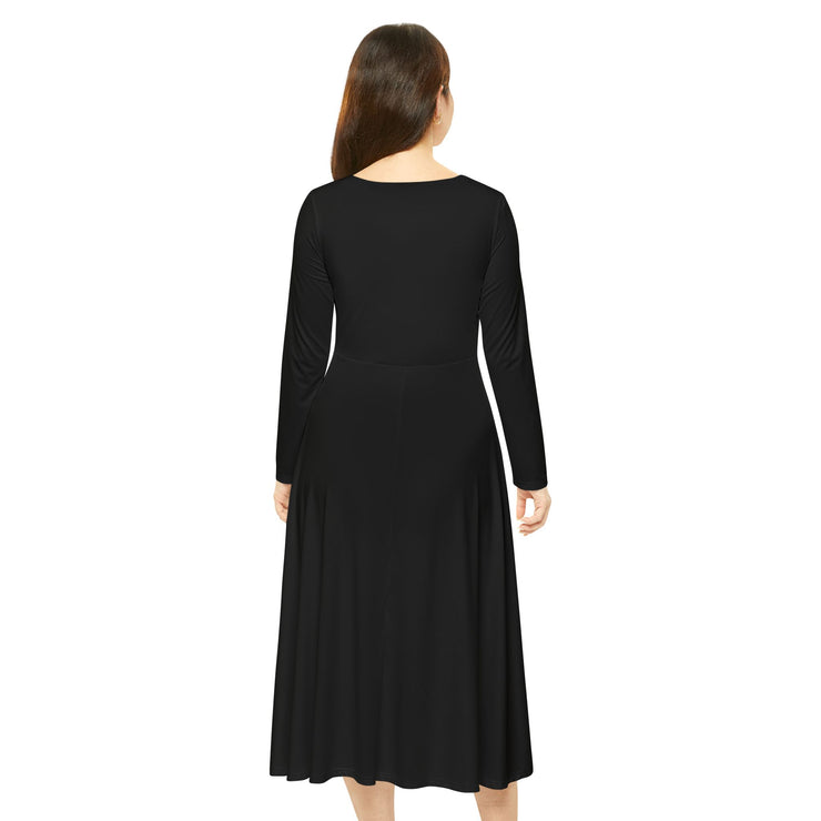 Long Sleeve Dance Dress - His Plan His Purpose His Promises Women's Dance Dress