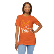 Religious Graphic Tee - God Can't Fail Unisex Jersey Short Sleeve Tee