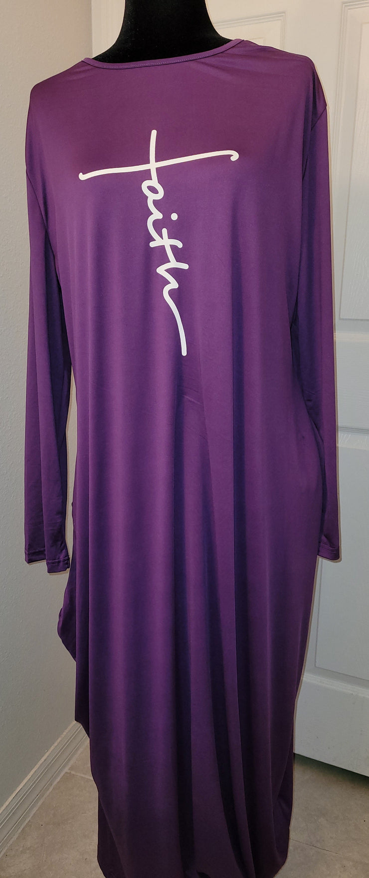Faith Maxi Dress (Purple Long Sleeve) Between Us Godly Girls Faith Maxi Dress (Purple Long Sleeve) Between Us Godly Girls