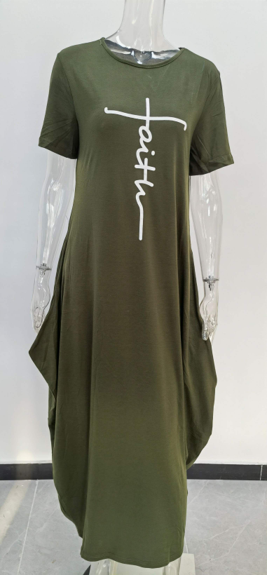 Faith Maxi Dress (Army Green)