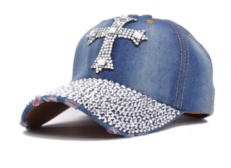Cross Cap (Light Denim)