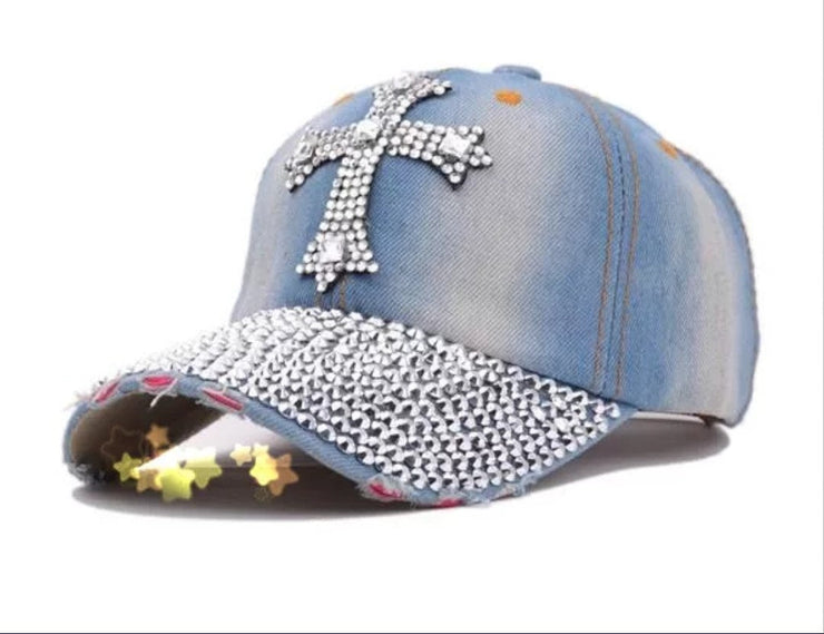 Cross Cap (Light Denim)