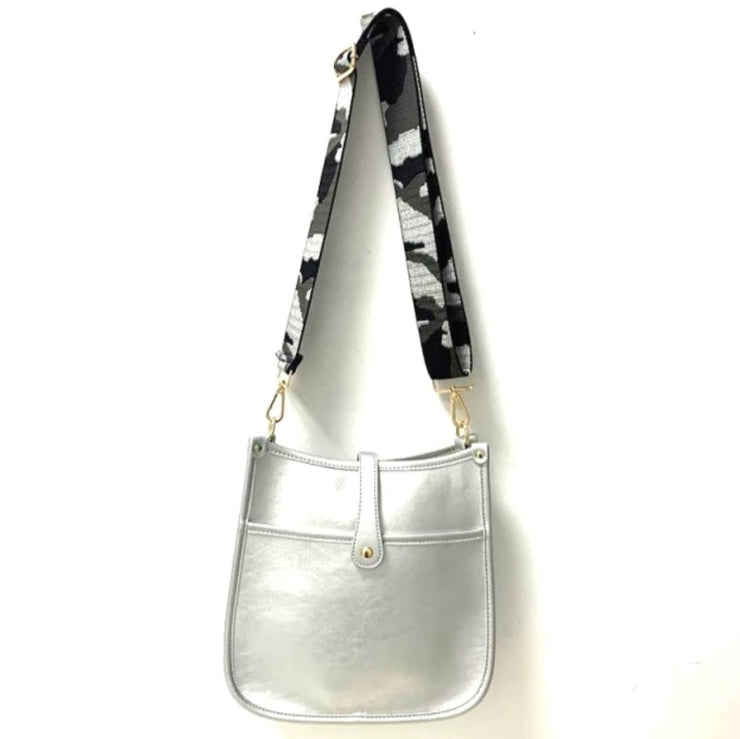 Crossbody/Shoulder Handbag (Silver)