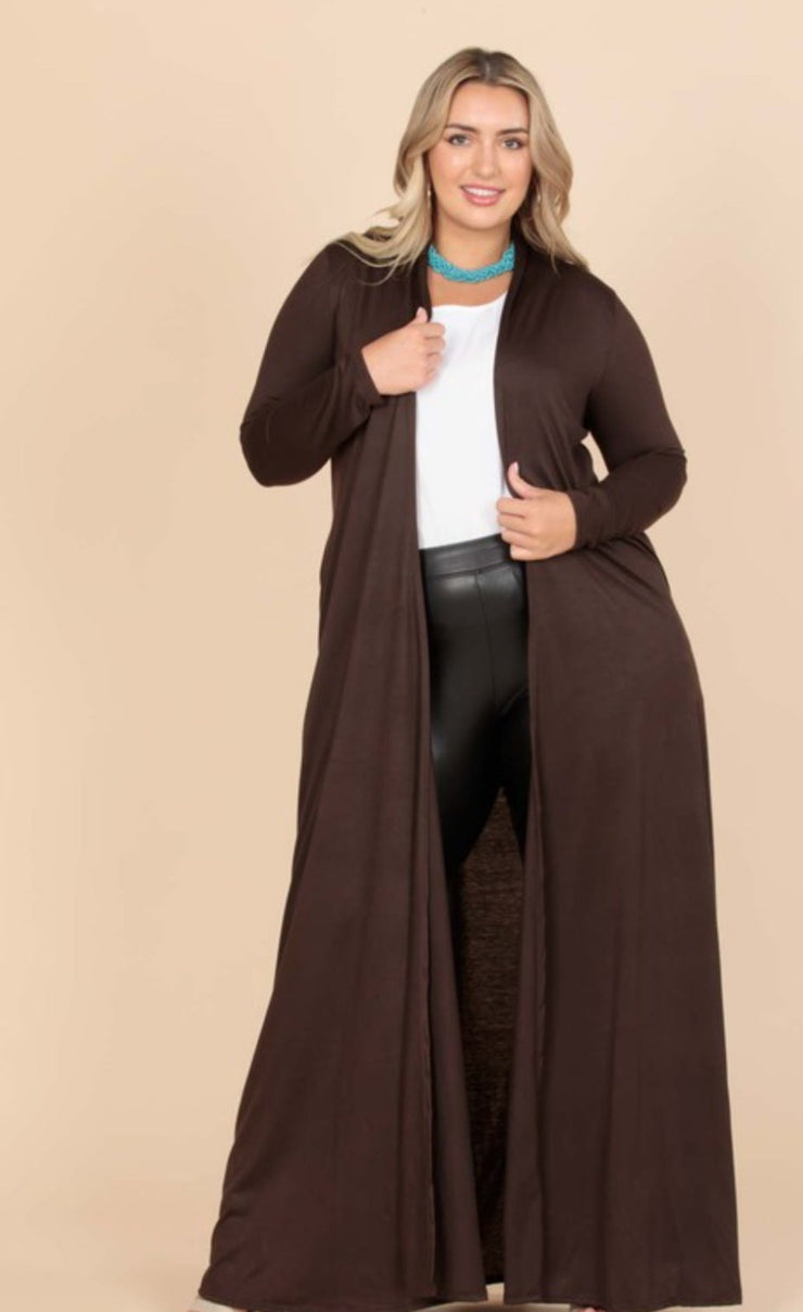 Coverall Cardigan (Brown)