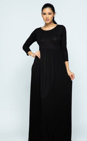 Classic Maxi Dress (Black)