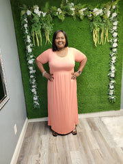 Classic Maxi Dress (Light Coral)