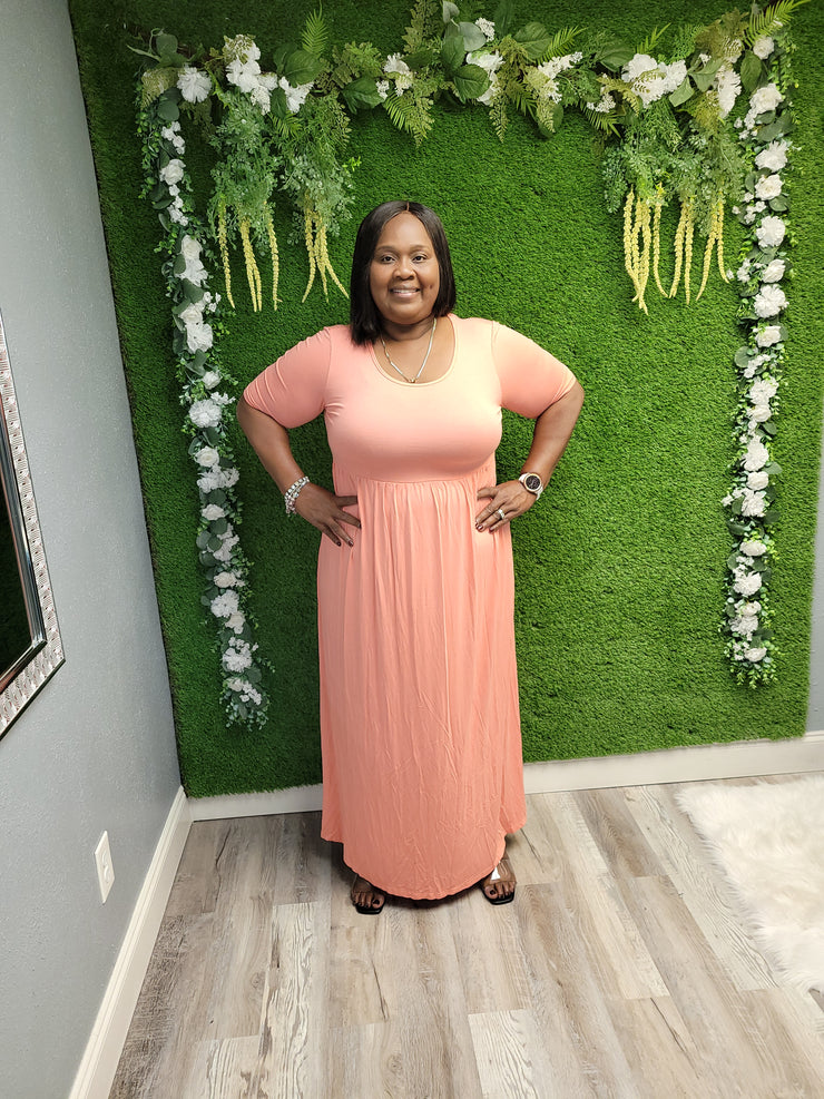 light coral maxi dress ASOS DESIGN premium tiered cami maxi dress with godet full hem skirt in light coral