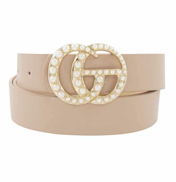 Pearl Buckle Belt-Plus