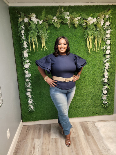 Butterfly Ruffled Top