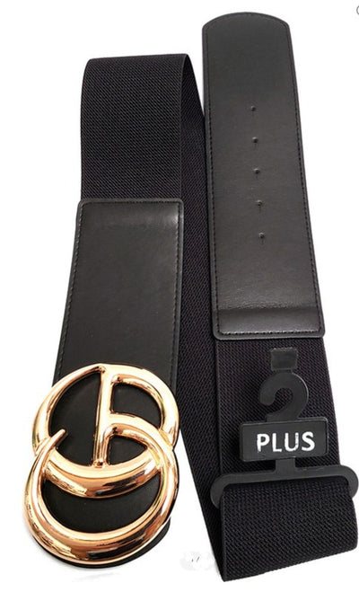 Stretch Belt (Black & Gold)