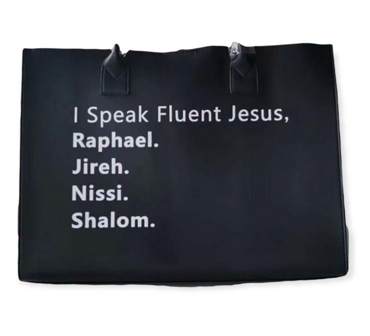 Speak Fluent Jesus Tote