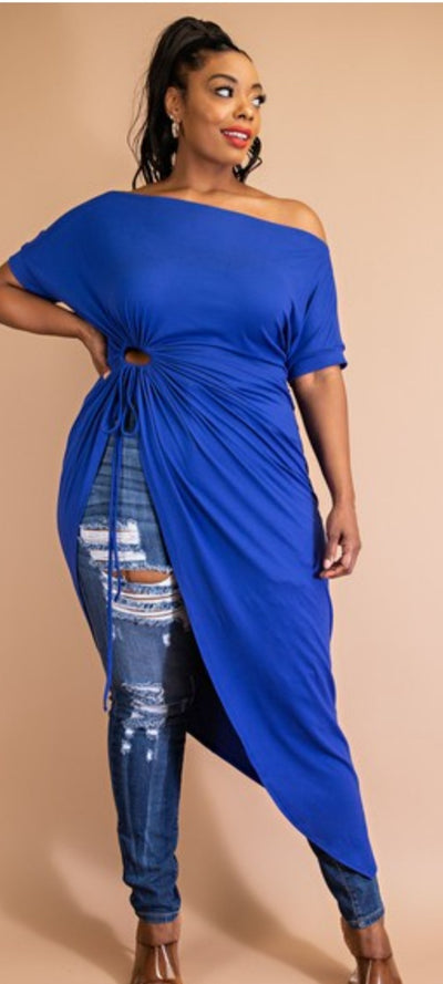 Maxi Hi-low Top (Royal Blue)
