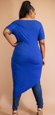 Maxi Hi-low Top (Royal Blue)