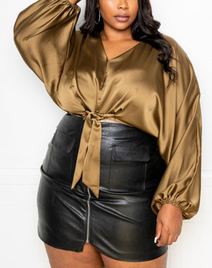 Bloom Crop Top (Black)