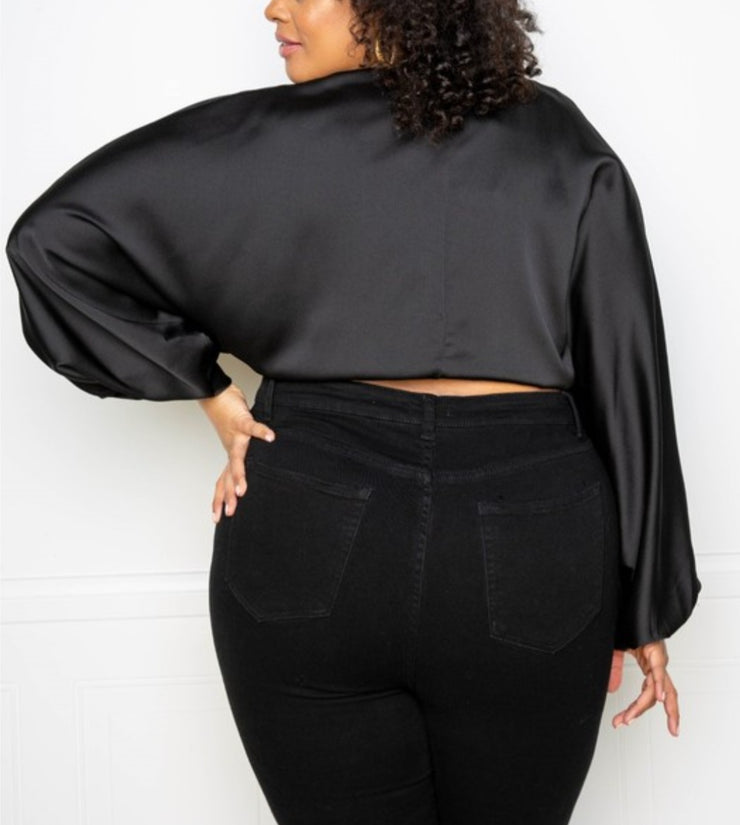 Bloom Crop Top (Black)