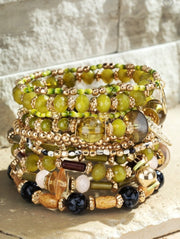 Multi Layered Mixed Beads Bracelet
