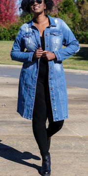 Denim Duster Jacket