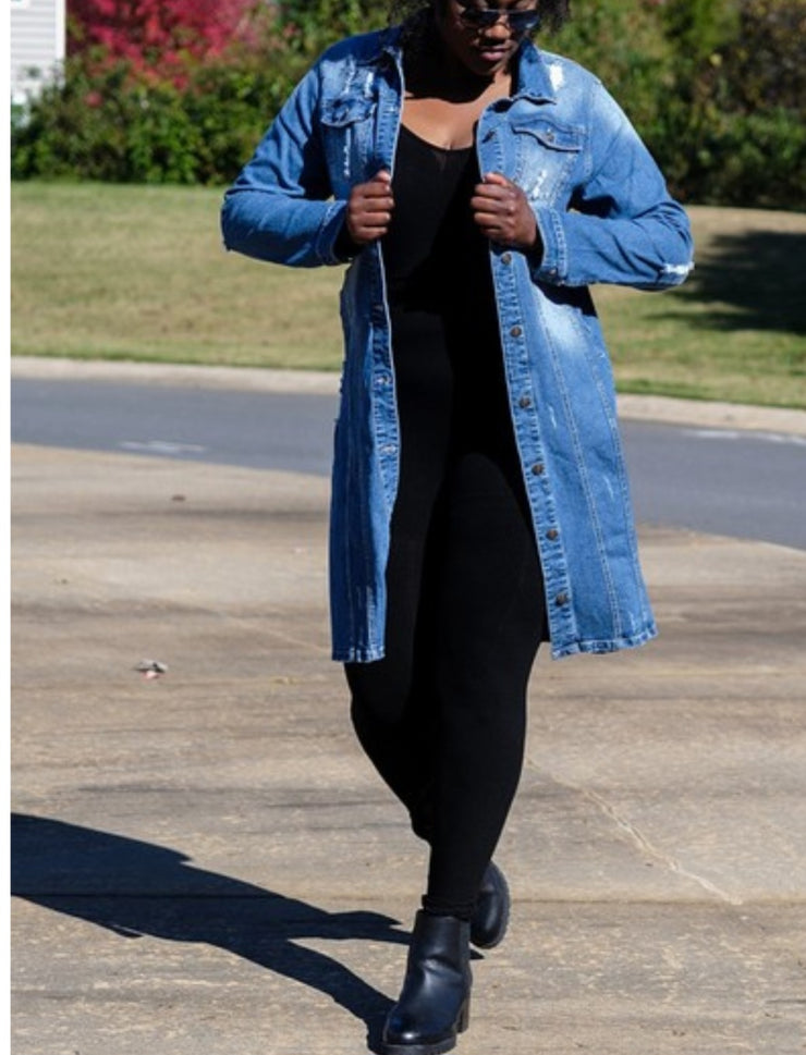 Denim Duster Jacket