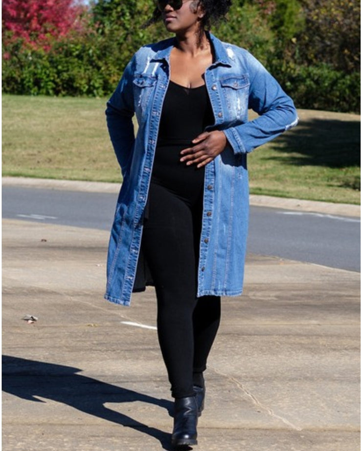 Denim Duster Jacket