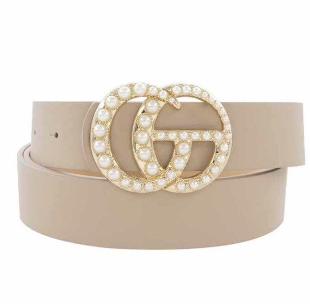 Pearl Buckle Belt-Plus