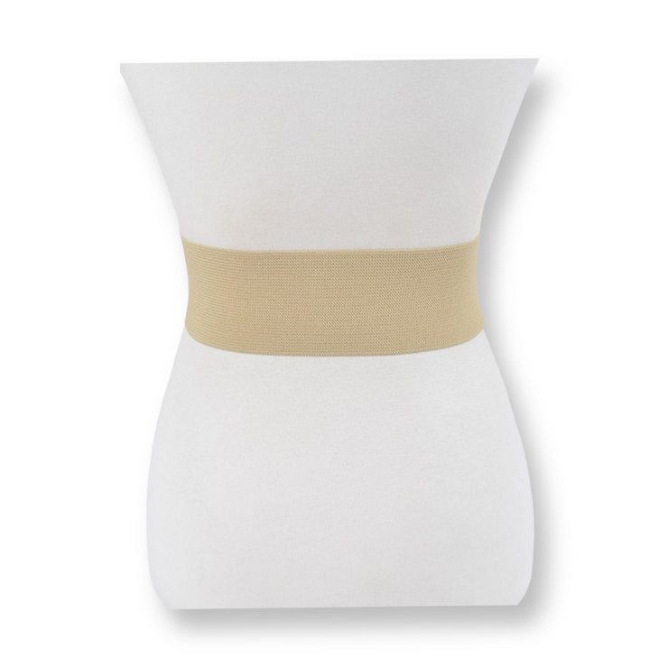 Gold Metal Buckle Stretch Waist Belt